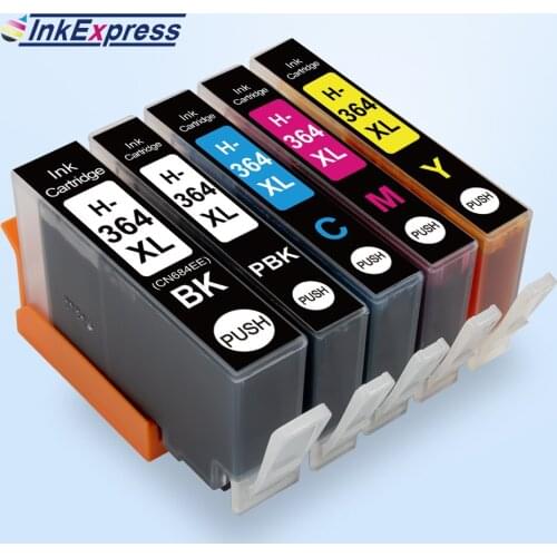 InkExpress 364XL Ink Cartridges For HP 364XL 364xl Ink Cartridge hp364 for HP Photosmart 5510 5515 B109a Deskjet 3070A HP364