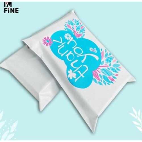 100PCS White Color "Thank You" Envelope/mailing bag/Courier Mailer Express Bag Poly Mailer Mailing Bag storage bag Self-adhesive