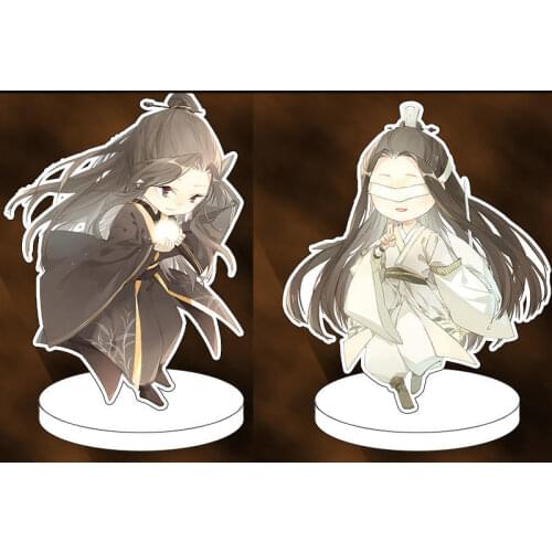 Mo Xiang Tong Xiu Novel Mo Dao Zu Shi Lan Wangji Wei Wuxian Colored Paper Badge Brooch Pin Figure Stand The Founder Of Diabolism