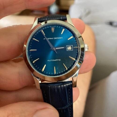 2020 New Ultra-Thin Simple Classic Men Mechanical Watches Business Waterproof Watch Luxury Brand Genuine Leather Automatic Watch