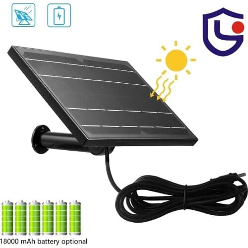 Outdoor 8W Solar Panel 12V Built-in Battery 2m Cable Powered Security IP Camera 4G Router WiFi Video Surveillance Solar Charged