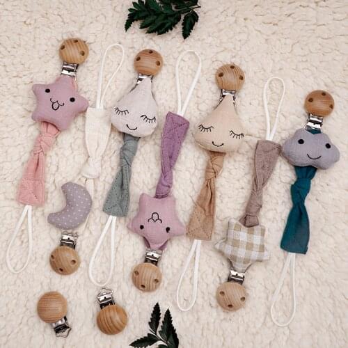 Christmas Day Gift Weaning Portable Feeding Reliable Edible Diverse Newborn Baby Room Dropshipping Cotton Pacifier Clip