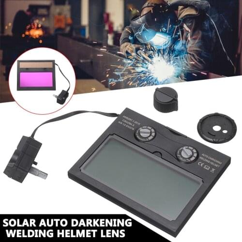 Solar Auto Darkening Welding Helmet Mask Filter/Lens for TIG MMA MIG MAG Welder Cap Welding Machine Equipment Accessories