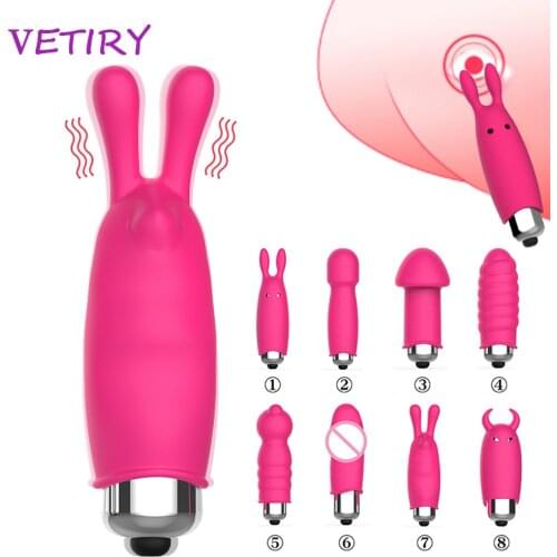 VETIRY AV Stick Rabbit Vibrator Sex Toys for Women Nipple Clitoris Stimulator G-Spot Massager Adult Product Female Masturbation
