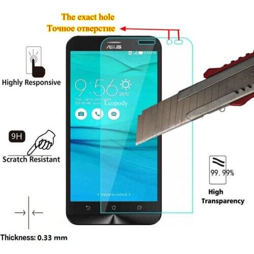 For ASUS ZB551KL Tempered Glass Screen Protector For ASUS Zenfone Go TV ZB551KL 551 KL X013D X013DB X013DA SKLO GLAS an mobil