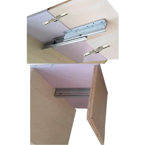 1 slide+2 hinges)/Lot extendable table slide hardware fitting table top extension RV folding table