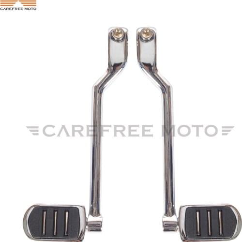 1 Pair Chrome Motorcycle Left Heel Toe Shift Lever Pedal Set Moto Front Shifter Lever Case for Harley Touring FL Softail Trike