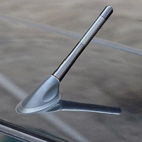 1pcs Carbon Fiber Metal Short Modified Radio Antenna for Universal Car Kit