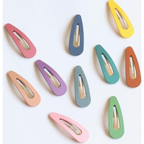 1pcs Sweet scrub girl BB clip bangs clip simple fashion side clip wild temperament word clip card hair accessories