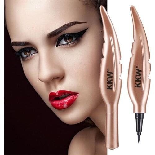 1 Pc NEW Feather Style Black Long-lasting Non-decolorization Waterproof Eyeliner Liquid Eye Liner Pen Pencil Makeup
