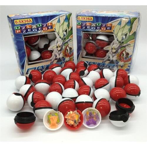 36pcs/set Pokemon Anime Figures Pokeball Set 35mm Pikachu Cute Toys for Children Monster Pokemon Action Figurals Gift Figurine