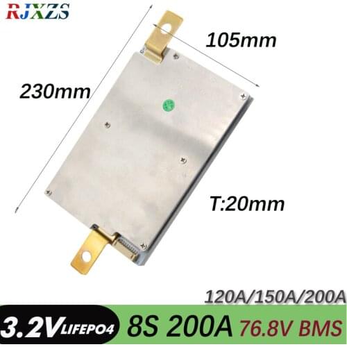 8S 200A BMS 24v Lifepo4 200A/150A Large High Current BMS PCM for Electric Bike Electric car