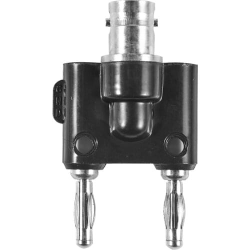 Audio Speaker Cable Connector BNC Female to 4mm Dual Banana Plug Black