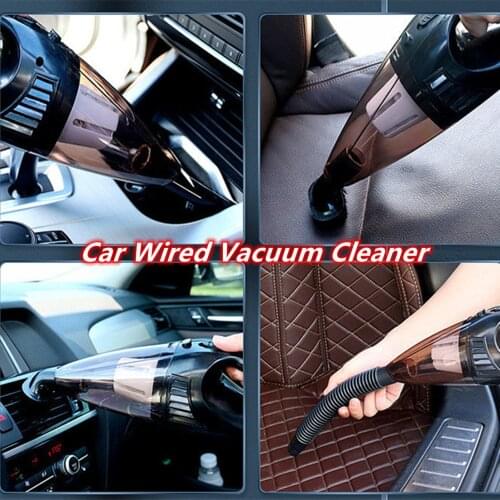 Car Wired Vacuum Cleaner 75W 6000pa Car Detailing and Cleaning Car Interior Wet and Dry Handheld Portable Mini Vacuum Cleaner
