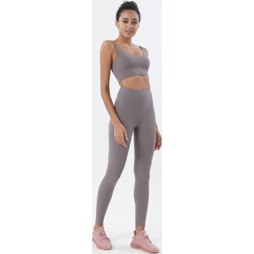 3.0 One-piece cutting Yoga Suit Sports Vest Deep U Beauty Back Yoga Bra+Hip Lifting Tights Yoga Pants High Waist Sports Fitness