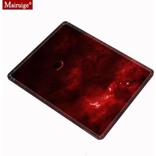 Black and Red Mouse Pad Small Cloth Gamer Speed Gaming Desk Mat DIY Custom Mousepad 20x18cm for Laptop Table Pads Office Pads