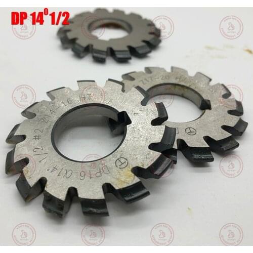 Disc gear milling cutter DP gear milling cutter DP8-DP16 set 1-8 pressure Angle 14.5 degrees