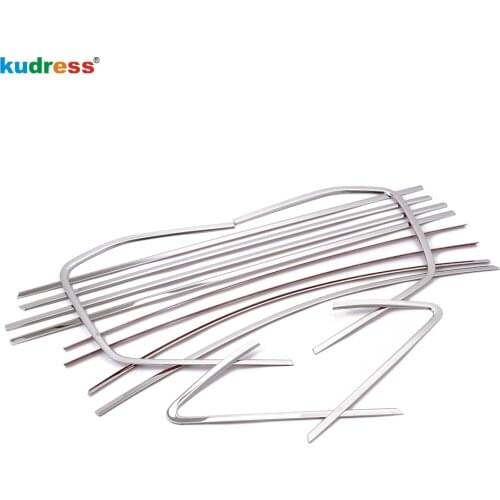 For VW For Volkswagen Touran 2016 2017 Stainless Steel Car Styling Window Trim Decoration Strips Auto Accessories 12PCS/SET