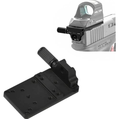 Glock 17 19 22 23 Rear Sight Mount Plate Base Mount Fit Universal Red Dot Sight Pistol Accessories RMR