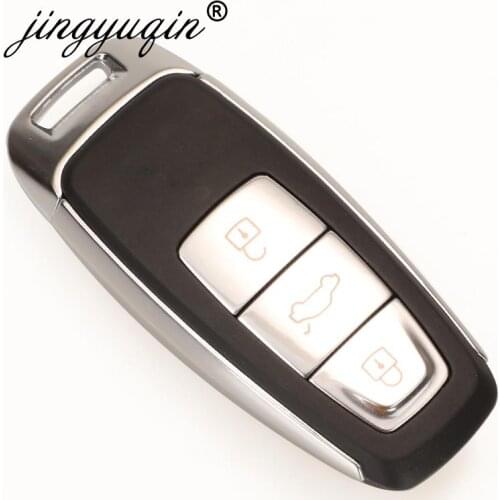 Jinyuqin 5pcs/lot New 3 Buttons Remote Car Key Shell For Audi A6 C8 A7 A8 Q8 2017 2018 2019 2020 Fob Case Replacement