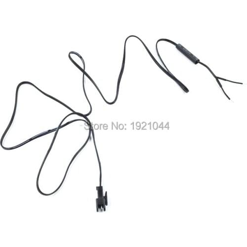 10pcs Male 1Meter long Connector For EL wire with one piece 3.2mm heat shrinkable tube for extending EL wire as party supplies