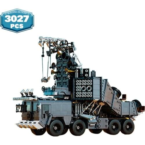 MOC Technical Noisy Truck Wagon Max Black Movie Collection Building Block Model Set Creator Expert Childrens Toy Birthday Gift