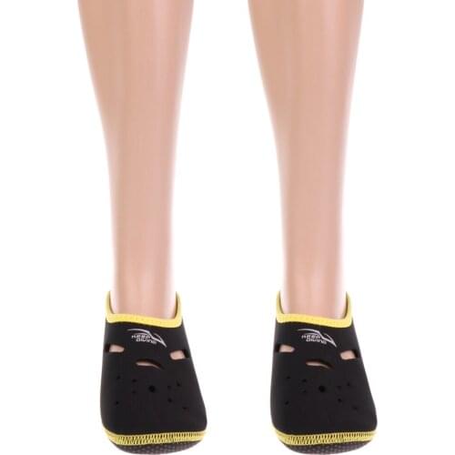 Men Women 3mm 1 Pair Neoprene Diving Scuba Surfing Swimming Socks Water Sports Boots Warming Non-slip Seaside Swimwear Wetsuit