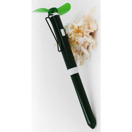 200 pcs New Arrive Metal ballpoint pen mini fresh fruit fan pen summer cool cute ball pen electric handheld silent fan pen