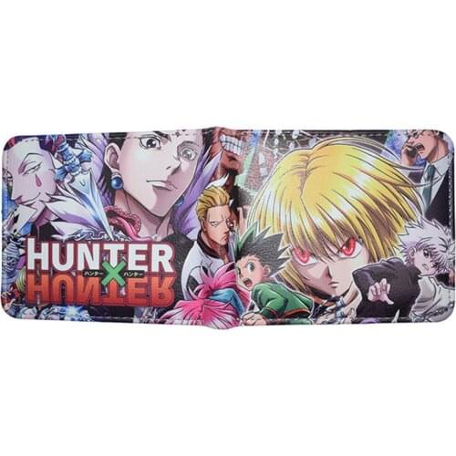 New Hunter x Hunter Wallet High Quality PU Leather Short Purse With Coin Pocket Card Holder for Grils and Goys