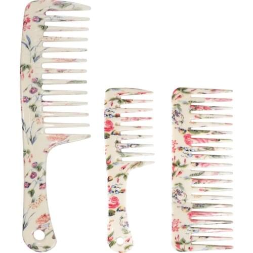 Plastic Detangling Scalp Massage Comb Wet Dry Shower Rake Comb Detangler Hair Combs