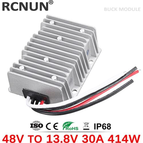 RCNUN DC-DC Step Down Converter 36V 48V to 13.8V 30A Voltage Regulator DC to DC Power Converters