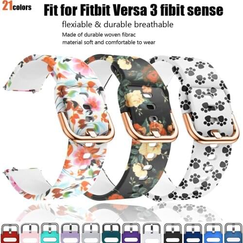 Strap For fitbit versa3/fitbit sense Smart Watch Bracelets Adjustable Wristbelts for fitbit versa 3 Adjustable Bands Accessories