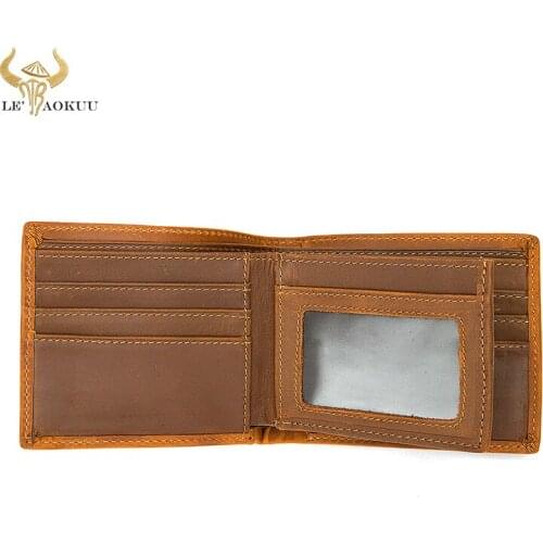 2021 Luxury Male Real leather Designer Vintage Snap Zipper Business Card Holder Travel Horizontal Mens Wallet Simple Purse 6005