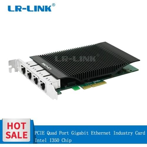 LR-LINK 2005PT Gigabit Ethernet quad port Industry Application PCI-E Network Card Network Adapter Intel I350 Nic