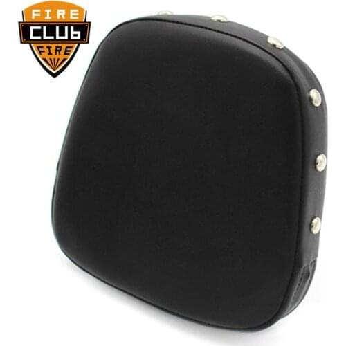 Universal Motorcycle Backrest Sissy Bar Back Rest Cushion Pad Rivet Seat Cover Pads For Honda For Suzuki For Yamaha