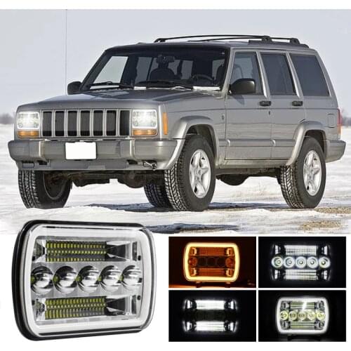 1PC 12V 200W Wrok Light Led Bar LED Lightbar 30000LM For Truck Tractor GMC 5x7 Car Led Headlights Lighting Spot Work Bar Light