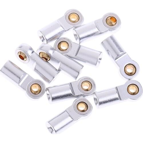 10Pcs M3 Metal Ball Head Holder Tie Rod End Ball Joint for 1/10 RC Car Truck Buggy Crawler Axial SCX10