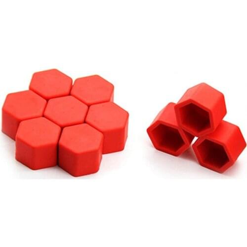 20Pcs 19mm Rim Cover Rub Resistant High Temperature Resistance Silicone Car Wheel Nut Caps Protection for Car jdm Nuts & Bolts