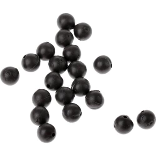 20pcs Round Floating Beads Line Connector Rigging Silicone Lightweight