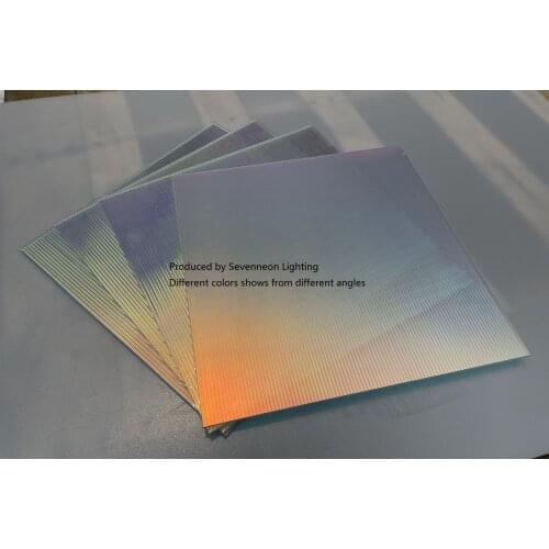 200*200*5mm Texture Plexiglass Decorative Acrylic Sheet,Iridescent/Radiant Colorful PMMA Board,DIY Decoration Corrugated Plate