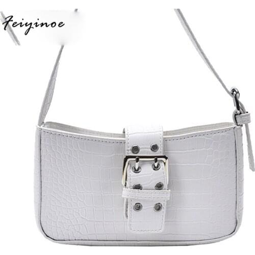 2020 New Fashion Retro Women Messenger Handbags and Purse Luxury Baguette Shoulder Bags for women Split Soft Shoulder Straps