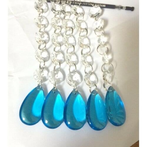 Top Quality 50PCS/lot,Crystal Garland Diamond Strand Glass Crystal chandelier pendants,Wedding Party Decoration,Home Decoration