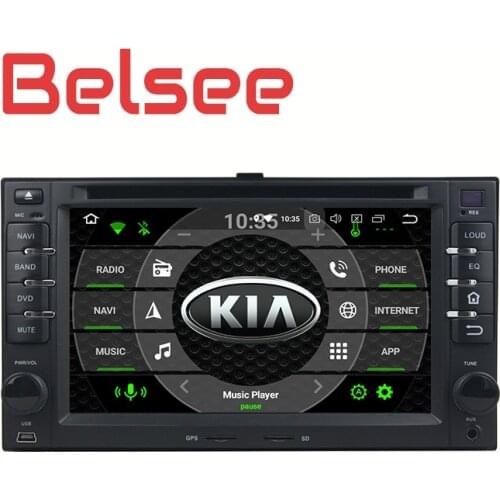 Belsee Android 9.0 4GB+64GB PX5 Octa Core for Kia Carens Sportage Ceed Rio Sorento Optima 2 Din Car Radio Autoradio GPS Sat Nav