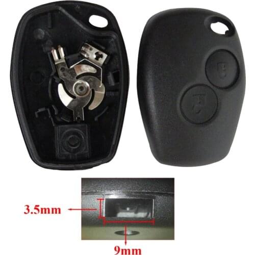 Without Blade 2 Buttons Car Key Shell Remote Fob Cover Case For Renault Dacia Modus Clio 3 Twingo Kangoo 2 #281139