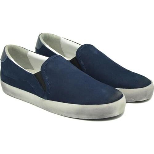 CANGMA Luxury Brand Sneaker Woman Trainers Womens Casual Shoes Navy Blue Sneakers Female Cow Suede Loafer Shoe Female 2021