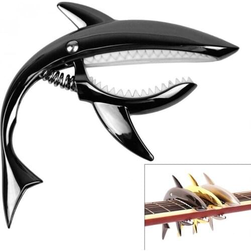 Zinc Alloy Metal Shark Guitar Capo Quick Universal Change Clamp for Guitar Ukulele Tuning