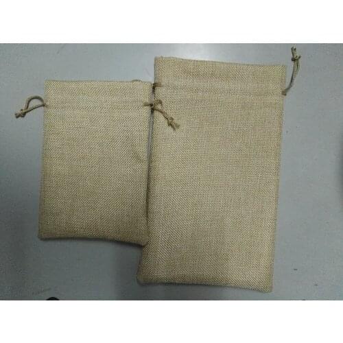 CBRL jute drawstring jewelry bags size 15*21cm and 17*27cm, 400pcs each size.with custom printing, include shipping by DHL