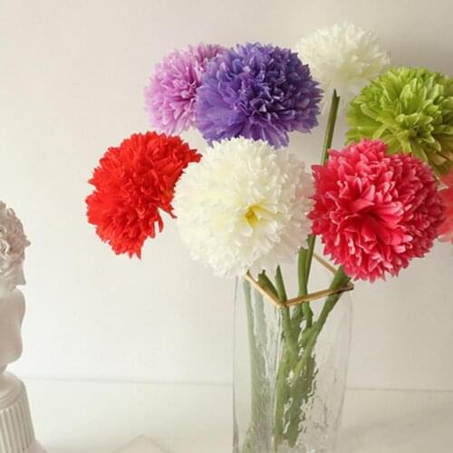 Artificial Flower Exquisite Single-head Faux Silk Flower Small Simulation Hydrangea for Wedding