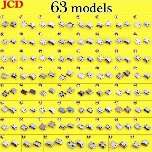 JCD 63 models for samsung Micro USB 5 Pin 7 pin 11 pin jack tail socket micro usb Connector port sockect for Lenovo / for xiaomi