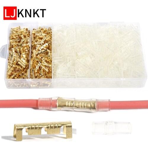 Box U-shaped cold inserts connectors bornes Insulating sheath electrical Crimping terminals small teeth fascia square splicing